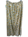 Mirth Size L Yellow & Green Cotton Floral Drawstring Waist Maxi Skirt Yellow & Green / L