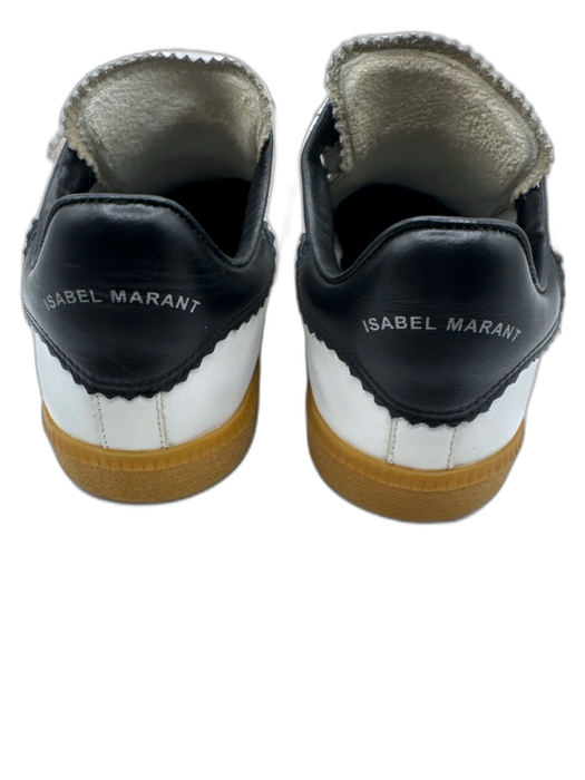 Isabel Marant Shoe Size 42 White, Beige, Tan Leather Gum sole Velcro Sneakers White, Beige, Tan / 42