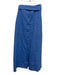 Diane Von Furstenberg Size L Blue & White Linen Button Down Midi Skirt Blue & White / L