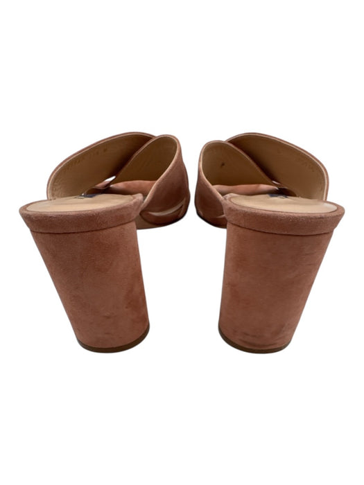 Stuart Weitzman Shoe Size 11.5 Dusty Pink Suede Crossover Strap Open Toe Sandals Dusty Pink / 11.5