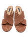 Stuart Weitzman Shoe Size 11.5 Dusty Pink Suede Crossover Strap Open Toe Sandals Dusty Pink / 11.5