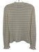 Sea New York Size XL Cream Viscose Blend Ribbed Collar Long Sleeve Top Cream / XL