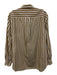 Rag & Bone Size L Brown & White Cotton Stripe Long Sleeve Button Down Top Brown & White / L