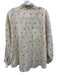 Ann Mashburn Size XL Cream, Orange, Green Cotton Embroidered Flowers Top Cream, Orange, Green / XL