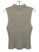 Veronica Beard Size L White Viscose Blend Ribbed Knit High Neck Sleeveless Top White / L