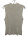 Veronica Beard Size L White Viscose Blend Ribbed Knit High Neck Sleeveless Top White / L
