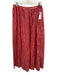 J. Crew Size M Red & White Cotton Midi Stripe Button Waist Coverup Skirt Red & White / M