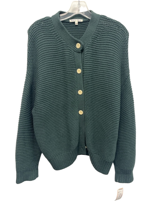Alex Mill Size L Forest Green Cotton Long Sleeve Knit Buttons Cardigan Forest Green / L