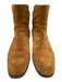 Loeffler Randall Shoe Size 12 Camel Brown Suede Side Zip Almond Toe Booties Camel Brown / 12