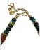 Lizzie Fortunato Orange, green, & gold Stones Chunky Hook Clasp Necklace Orange, green, & gold