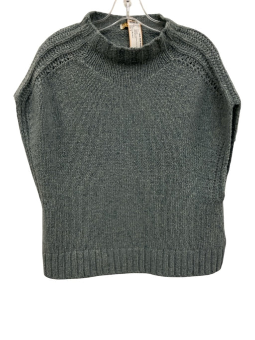 Ann Mashburn Size L Light Blue Cashmere Knit Sleeveless Vest Sweater Light Blue / L