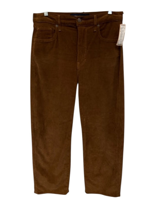 Veronica Beard Jeans Size 32 Brown Cotton Corduroy High Waist Wide Leg Pants Brown / 32