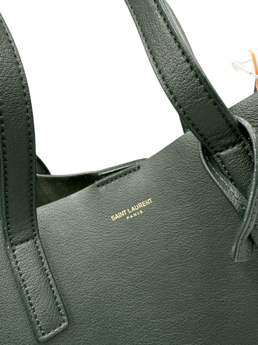 Saint Laurent Dark Green Leather Magnetic Clasp Crossbody Strap hand bag Bag Dark Green / S