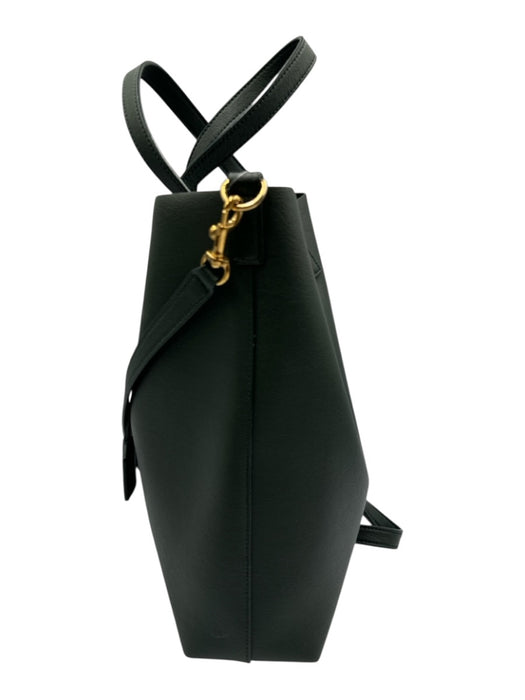 Saint Laurent Dark Green Leather Magnetic Clasp Crossbody Strap hand bag Bag Dark Green / S