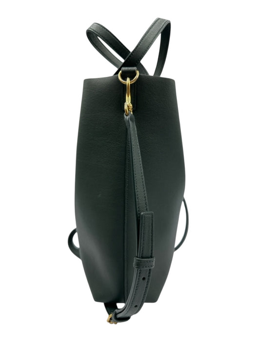 Saint Laurent Dark Green Leather Magnetic Clasp Crossbody Strap hand bag Bag Dark Green / S