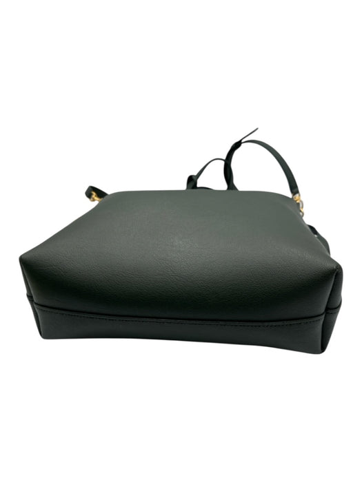 Saint Laurent Dark Green Leather Magnetic Clasp Crossbody Strap hand bag Bag Dark Green / S