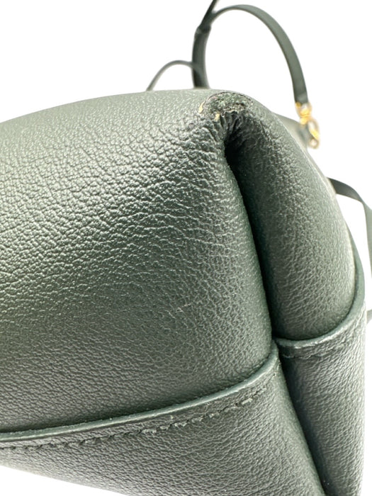 Saint Laurent Dark Green Leather Magnetic Clasp Crossbody Strap hand bag Bag Dark Green / S