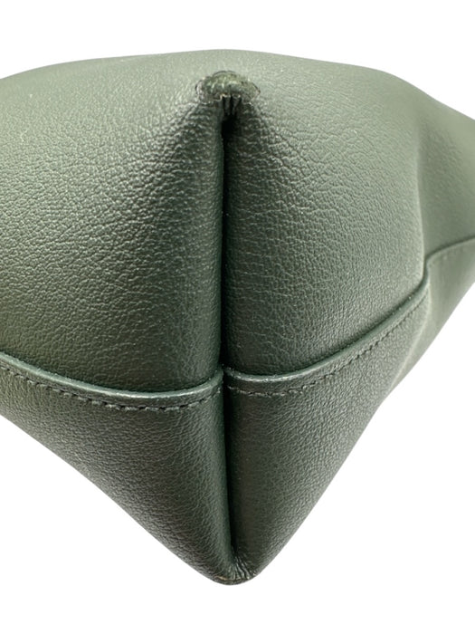 Saint Laurent Dark Green Leather Magnetic Clasp Crossbody Strap hand bag Bag Dark Green / S