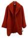 Ann Mashburn Size L Orange Wool Open Front Front Pockets Coat Orange / L