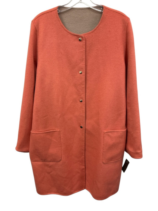 Gerard Darel Size 44 Salmon Pink Wool Coat Salmon Pink / 44