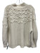 Mirth Size M Ivory Baby Alpaca, Merino Wool, Polyamide Button Front Sweater Ivory / M