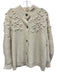 Mirth Size M Ivory Baby Alpaca, Merino Wool, Polyamide Button Front Sweater Ivory / M