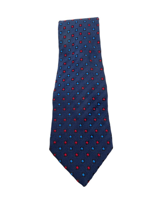 Turnbull & Asser Navy & Multicolor All Over Print Men's Tie