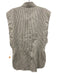 Isabel Marant Size 40 White & Brown Cotton Sleeveless Striped Button Up Top White & Brown / 40