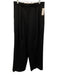 COS Size 8 Black Polyester & Wool Trouser Zip Fly Wide Leg Pants Black / 8