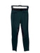 Theory Size 0 Green & Black Nylon Mid Rise Leather Detail Stretch Waist Pants Green & Black / 0