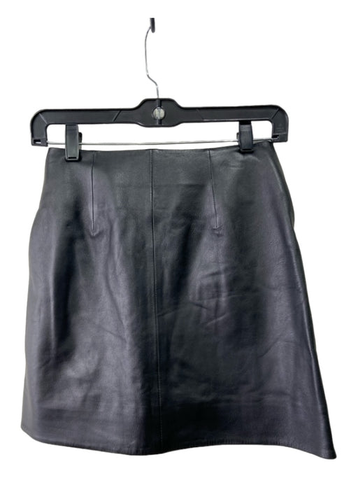 COS Size 2 Black Viscose Wrap Skirt Black / 2