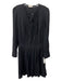 Zadig & Voltaire Size S Black Viscose Pleated Dress Black / S