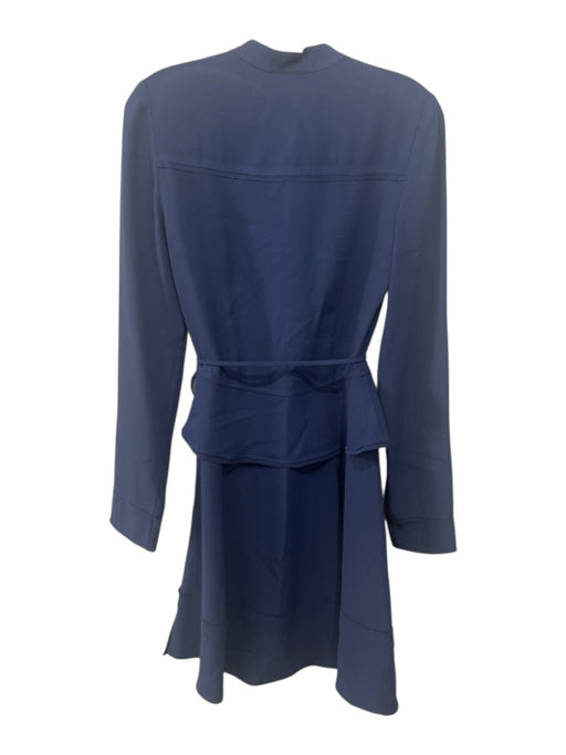 Proenza Schouler Size Est S Navy No Fabric Tag V Neck Tie Waist Above Knee Dress Navy / Est S