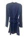 Proenza Schouler Size Est S Navy No Fabric Tag V Neck Tie Waist Above Knee Dress Navy / Est S