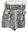 Zimmermann Size 0 Beige & Black Linen Snake Print Belted Zip & Hook Shorts Beige & Black / 0