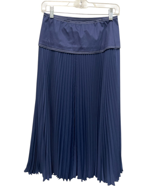 Cartolina Size XXS Navy Blue & White Cotton & Polyester White stitching Skirt Navy Blue & White / XXS