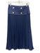Cartolina Size XXS Navy Blue & White Cotton & Polyester White stitching Skirt Navy Blue & White / XXS
