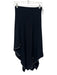 Proenza Schouler Size 0 Black Acetate & Viscose Back Zip Asymetric Midi Skirt Black / 0