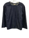 'S Max Mara Size Est S Denim Blue No Fabric Tag Elastic neck 3/4 Sleeve Top Denim Blue / Est S