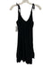Maven West Size S Black No Fabric Tag String tie shoulders V Neck Tiered Dress Black / S