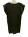 Marie Oliver Size XS Olive Green Polyester Blend V Neck Sleeveless Suede Dress Olive Green / XS