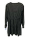 Rails Size S Black Cotton Blend V Neck Elastic & Drawstring Waist Side Tie Dress Black / S