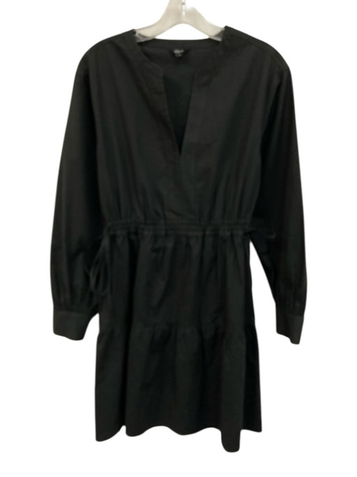 Rails Size S Black Cotton Blend V Neck Elastic & Drawstring Waist Side Tie Dress Black / S