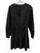Rails Size S Black Cotton Blend V Neck Elastic & Drawstring Waist Side Tie Dress Black / S