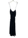 Young Fab & Broke Size S Black Viscose & Cotton Spaghetti Strap Puff Dress Black / S