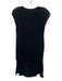 Helmut Lang Size P Black Viscose Blend Smock neck Tank overlay Layered Dress Black / P