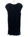Helmut Lang Size P Black Viscose Blend Smock neck Tank overlay Layered Dress Black / P