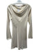 Reformation Size XS Cream White Acetate & Polyester Satin Boat Neck Dress Cream White / XS