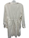 Rails Size Est S White Cotton Blend V Neck Elastic & Drawstring Waist Dress White / Est S