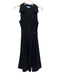 CeCe Size 2 Black Polyester White stitching Collar neck Sleeveless Dress Black / 2